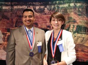  2013 All-AZ Scholarship winners, Nathan Barba and Lisette Borja 