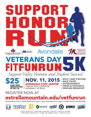 Veterans Day Fun Run Poster