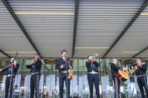 Mariachi musicians perform at a previous Hispanic Heritage Month event.