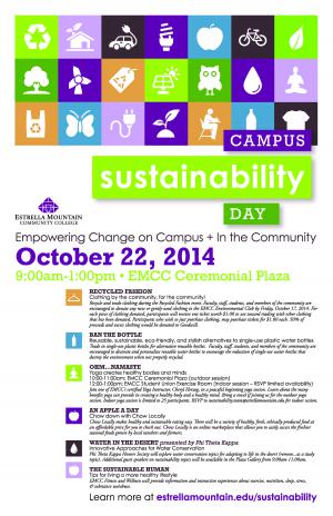 Campus Sustainability Day event flyer