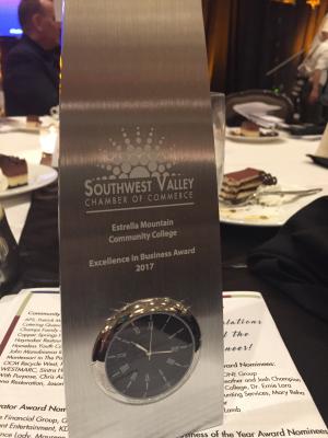 Southwest Valley Chamber of Commerce 2017 "Swaggie" Excellence in Business Award.