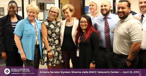 Senator Sinema visits EMCC Veterans Services