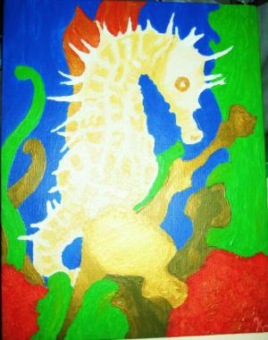 Kathy Miller's Seahorse Painting