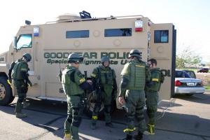 Goodyear SWAT Team prepares for the drill