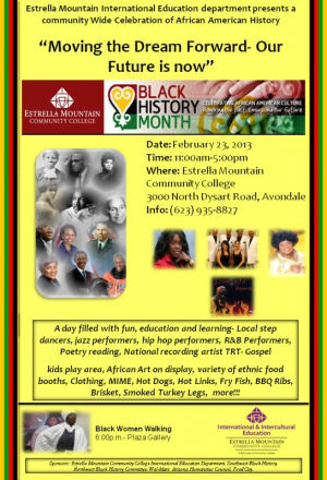 Black History Month Community Celebration poster