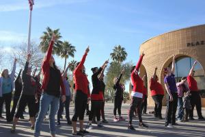 EMCC students perform One Billion Rising dance