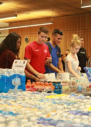 EMCC students build care packages for Avondale first responders.